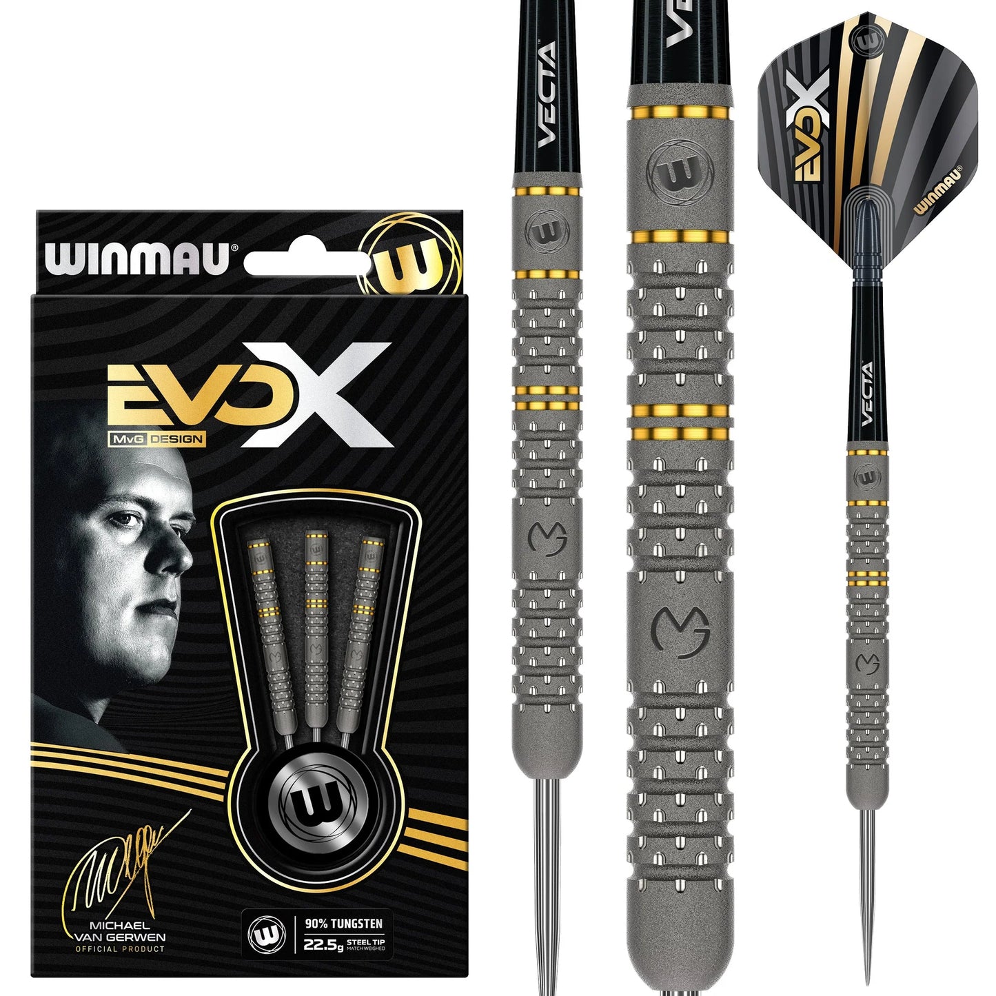 WINMAU - EVOX Micheal Van Gerwen Official Product Darts