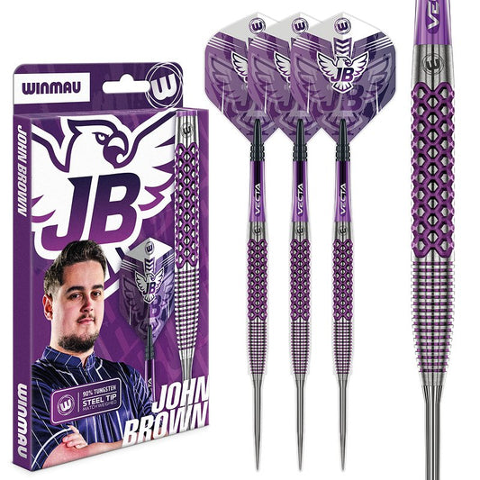 Winmau John Brown 90% - Steel Tip Darts 22g